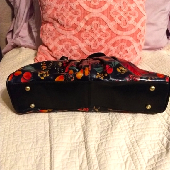 Patricia Nash Macellara Oval Leather Satchel Limited Edition Tropical Escape - Picture 7 of 12